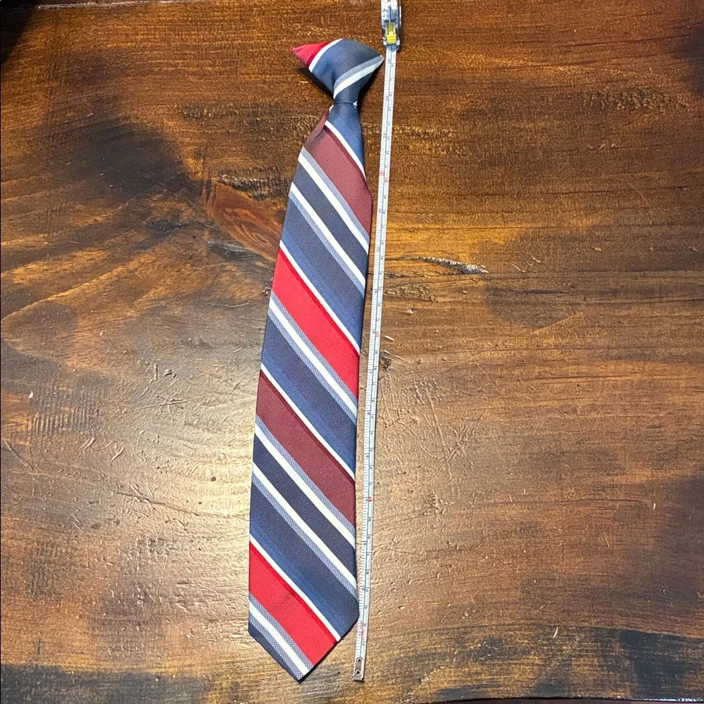 Boys red, white and blue neck tie